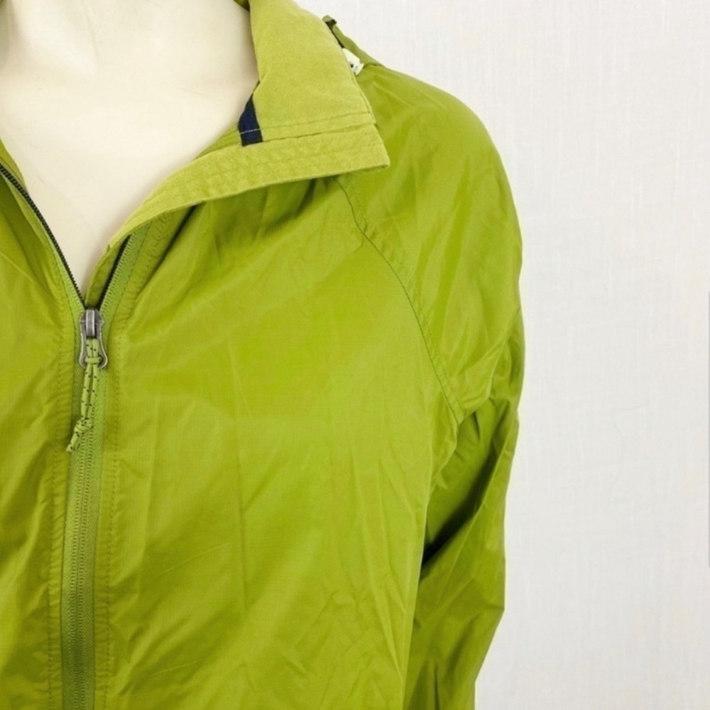 L.L Bean hooded rain jacket green zip up size XS - Picture 8 of 8